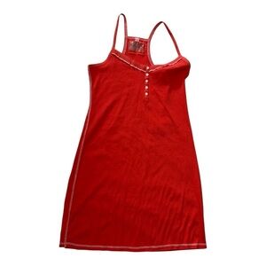 Make + Model orange Chemise with Plush Texture